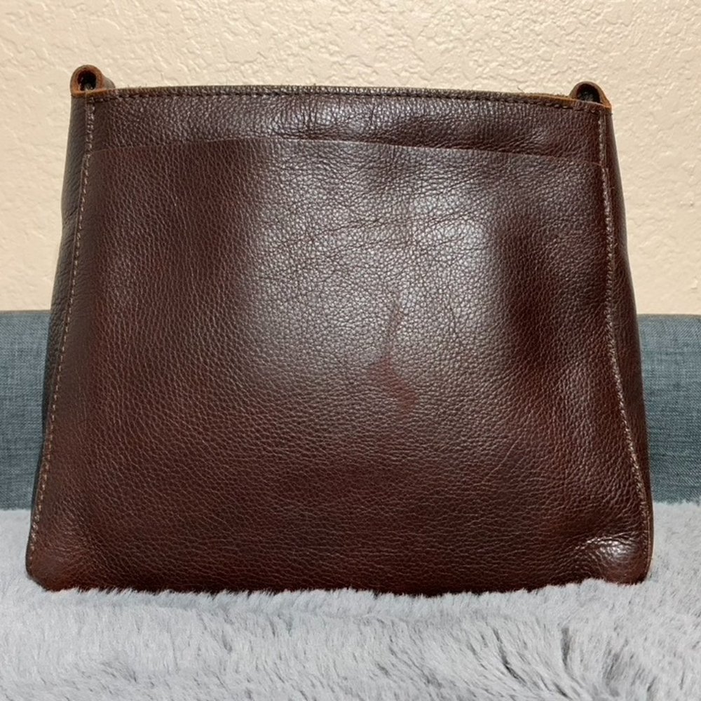 Portland Leather Goods Triangle shoulder bag in Coldbrew